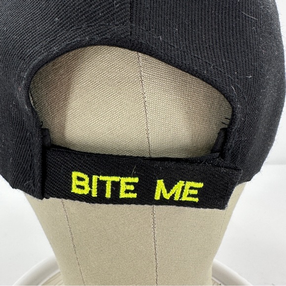 Bite Me Fishing Lure Hat Hook & Loop Strapback 3d Raised Embroidery KYS Design - Picture 8 of 14